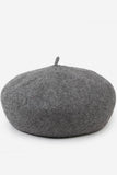 ADJUSTED PLAIN BERET CAP_CWAH0549