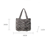 Leopard Print Fashionable Simple Versatile Tote Bag_Cwab3279