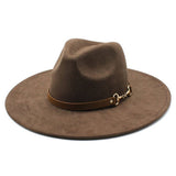 Wide Brim Hat Suede Outdoor Casual Cowboy Hat_Cwah2502