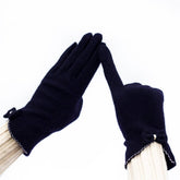 Womens Fashion Bow Touch Screen Gloves_Cwmm1555