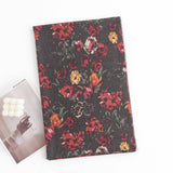 Women Retro Warm Rose Print Scarf