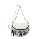 Wide Letter Shoulder Belt Bag Crossbody Bag_Cwab2069