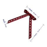 NEW ELEGANT ANCORARED STUDDED LARGE BOW CLIP_CWAHA6345