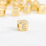 18K GOLD PLATED ZIRCONIA DICE PENDANT NECKLACE_CWMM5876