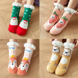 Warm Christmas Leg Covers Plush Indoor Slippers_Cwms0718