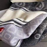 Fresh Floral Winter Tassel Scarf Soft Cashmere_Cwasc03248