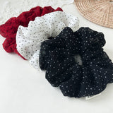 Vintage Polka Dot Large Hair Scrunchie_Cwaha07554