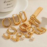 PERSONALIZED HIGH END GOLD PIGMENT HOOP EARRINGS_CWMM2350