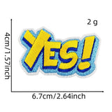 FUNNY TEXT PATCH EMBROIDERED CLOTH PATCH_CWMM4051