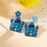 HALLOWEEN SKULL PRINT EARRINGS_CWAJE2447