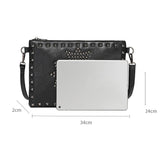 Vintage Rivet Large Capacity File Pack Handbag_Cwab1481