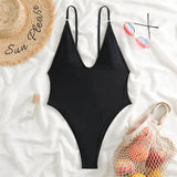 SEXY DEEP V SPAGHETTI SHOULDER ONE PIECE SWIMSUIT_CWMW0609