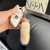 MINI CUTE PLUSH TAIL CAR KEYCHAIN BAG PENDANT_CWMM2537
