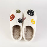 Smiling Face Pattern Winter Warm Cotton Slippers_Cwshs0461