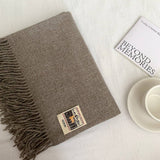 SOLID COLOR FAUX CASHMERE SCARF WINTER WRAP_CWASC2303