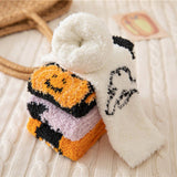 HALLOWEEN THICKENED CORAL FLEECE SOCKS_CWMS0620