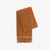 ICELAND BLUE WOOL SCARF LONG WINTER TASSEL WRAP_CWASC1097