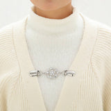 NEW WEDDING PLATINUM DIAMOND SHAWL CLIP_CWMM2200