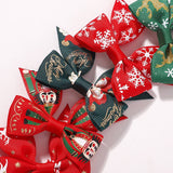 GIRLS XMAS HAIR CLIP WITH REINDEER SNOW_CWAHA6693