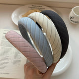 NEW HIGH END SIMPLE STRIPED HEADBAND_CWAHA2855