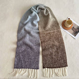 GRADIENT WOOL SCARF THICK SOFT WINTER WRAP_CWASC2362