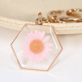 NEW NATURAL DRIED FLOWER KEYCHAIN PENDANT_CWMM3714