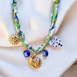 Trendy Scarf Chain Necklace With Sun Moon & Heart_Cwaje05662