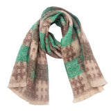 CIRCLE YARN JACQUARD SCARF UNISEX WINTER WRAP_CWASC0879