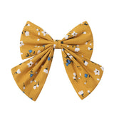 CHILDRENS SIMPLE FLORAL BOW HAIRPIN_CWAHA2366