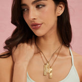 Zodiac Tag Necklace Stainless Ste Vintage Style_Cwmm8868