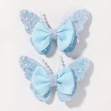 GLITTER BOW HAIR CLIPS SET FOR BABY GIRLS_CWAHA6754