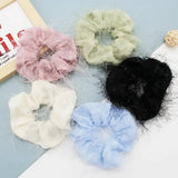FASHION TASSELS SOLID COLOR SCRUNCHIE_CWAHA0180
