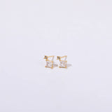 SIMPLE OPAL ZIRCON SMALL BONE STUD EARRINGS_CWMM5717