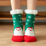 Warm Christmas Leg Covers Plush Indoor Slippers_Cwms0718