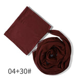 NEW STYLE PLEATED DRAWSTRING CHIFFON HEADSCARF_CWASC2434