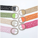 Womens Obi Braided With Large Round Buckle