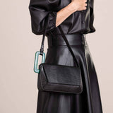 GEOMETRIC SPLICING SMALL SQUARE BAG SHOULDER BAG_CWAB1935