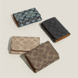 New Vintage Geometric Letter Mini 3-Fold Wallet_Cwab06269