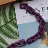 ACRYLIC SQUARE MULTI COLOR BAG CHAIN BAG STRAP_CWMM5093