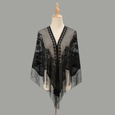 SOLID COLOR LACE SCARF SOFT SHAWL FOR WOMEN_CWMM1995