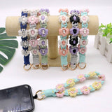 FLOWER DESIGN WOVEN KEYCHAIN_CWMM1567