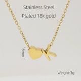 18K GOLD HEART LETTER PENDANT NECKLACE_CWAJE0692