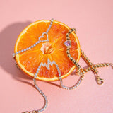 18K GOLD BOW BRACELET WITH ZIRCON SWEET STYLE_CWAJE4698