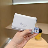 Cute Cartoon Pendant Mini Trifold Wallet_Cwab06195