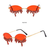 PERSONALIZED FUNNY FASHION TEARDROP SUNGLASSES_CWASG0871