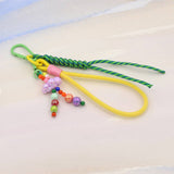 HAND WOVEN LANYARD CUTE BEADED KEYCHAIN_CWMM3548