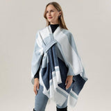 COLORBLOCKED AND BARRED CAPE WITH OUTER CAPE_CWASC2165