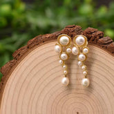 NATURAL FRESHWATER PEARL LONG EARRINGS FOR WOMEN_CWAJE3791
