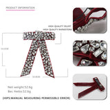 DIAMOND BOW HAIR ACCESSORY TOP CLIP PONYTAIL CLIP_CWAHA4415