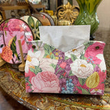 CREATIVE OIL PAINTING FLOWER LEATHER TISSUE BOX_CWMM2242